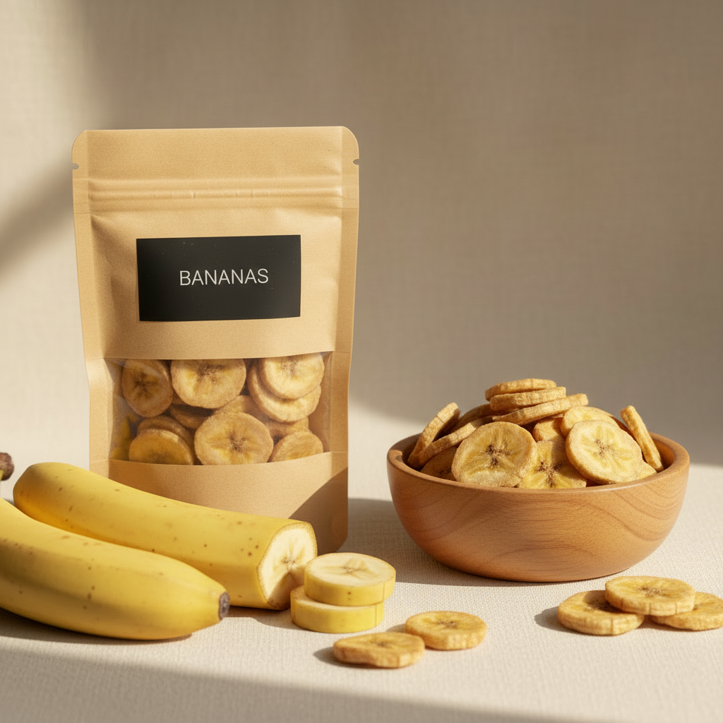 Banano deshidratado premium Snack Natural